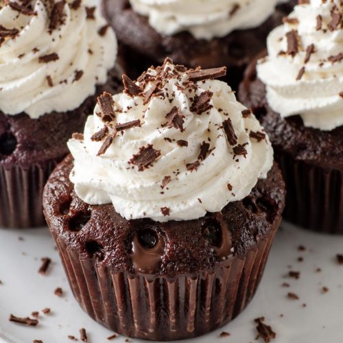 Chocolate Poke Cupcakes