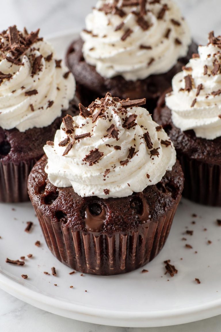 Chocolate Poke Cupcakes