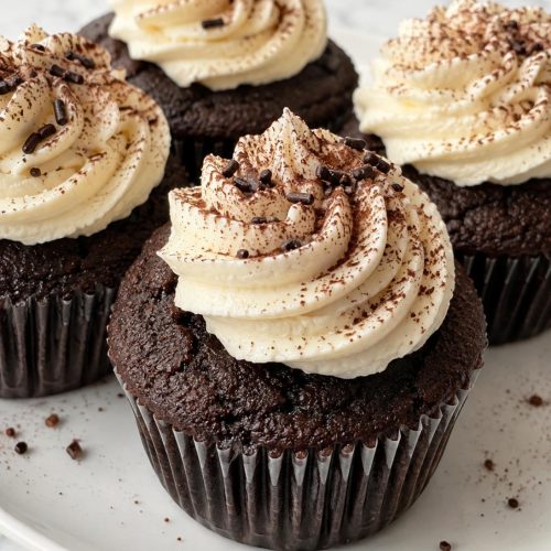 Vintage Chocolate Cupcakes