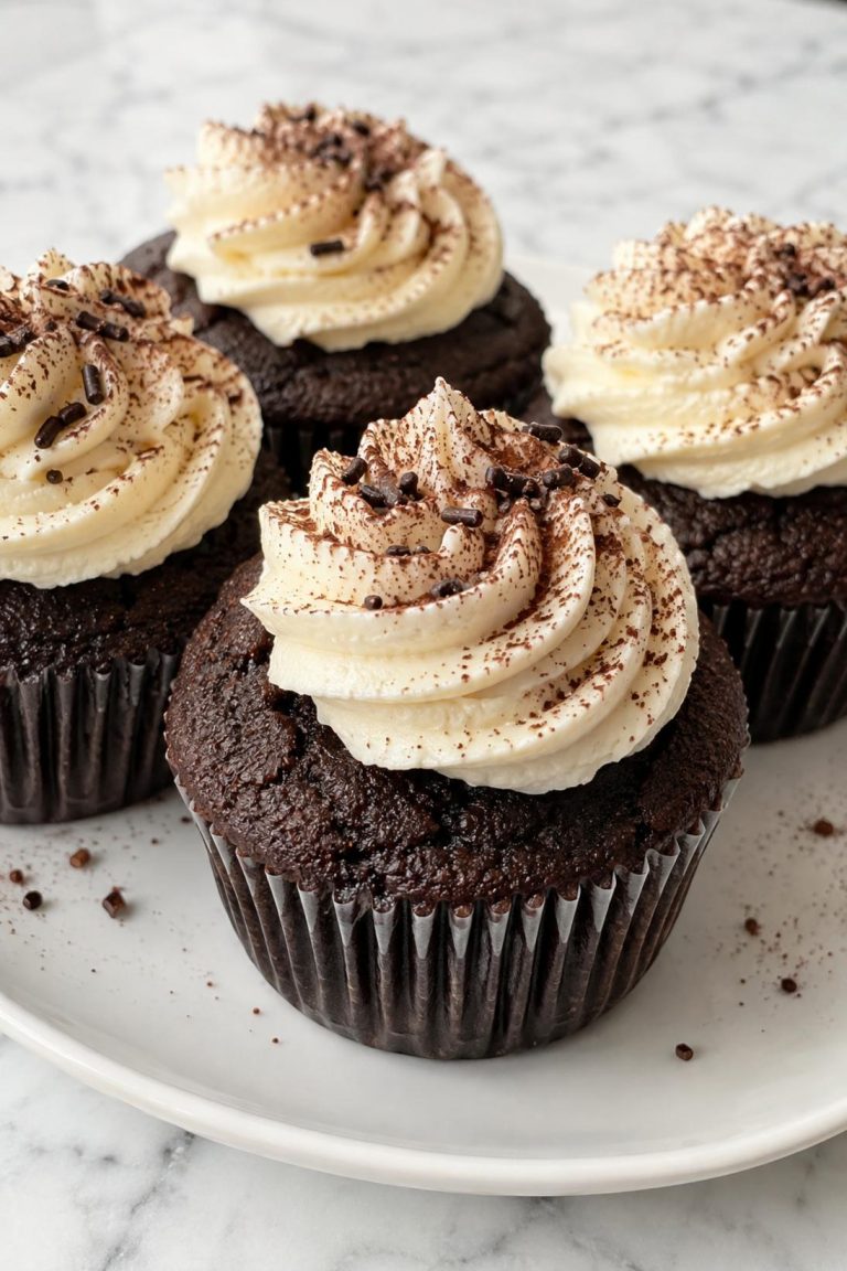 Vintage Chocolate Cupcakes